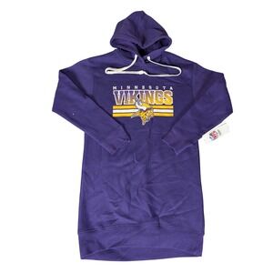 NFL Minnesota Vikings Purple Hoodie Dress Teens Small 3/5 NFL Apparel